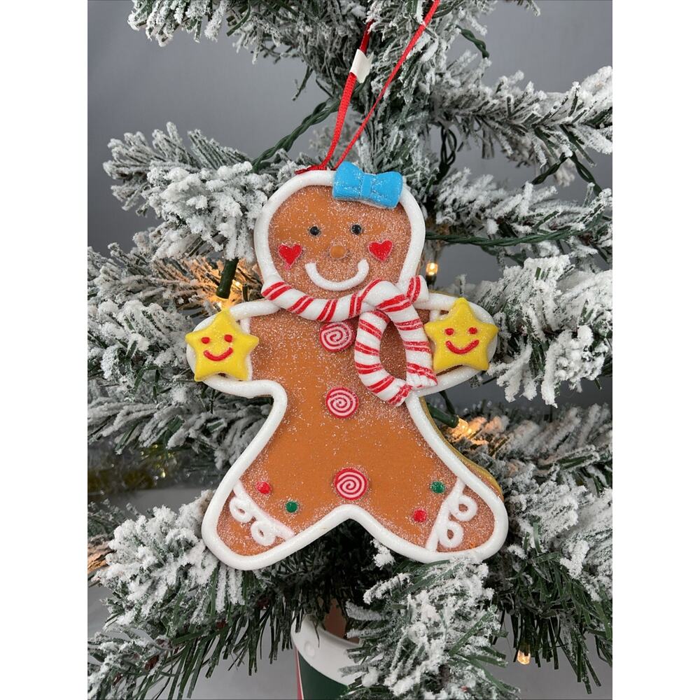 Christmas Ornament-Candy Gingerbread Woman Ornament -The Bridge Collection-